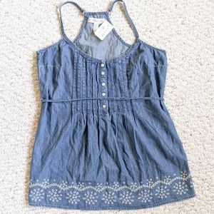 Aeropostale Denim Chambray Top